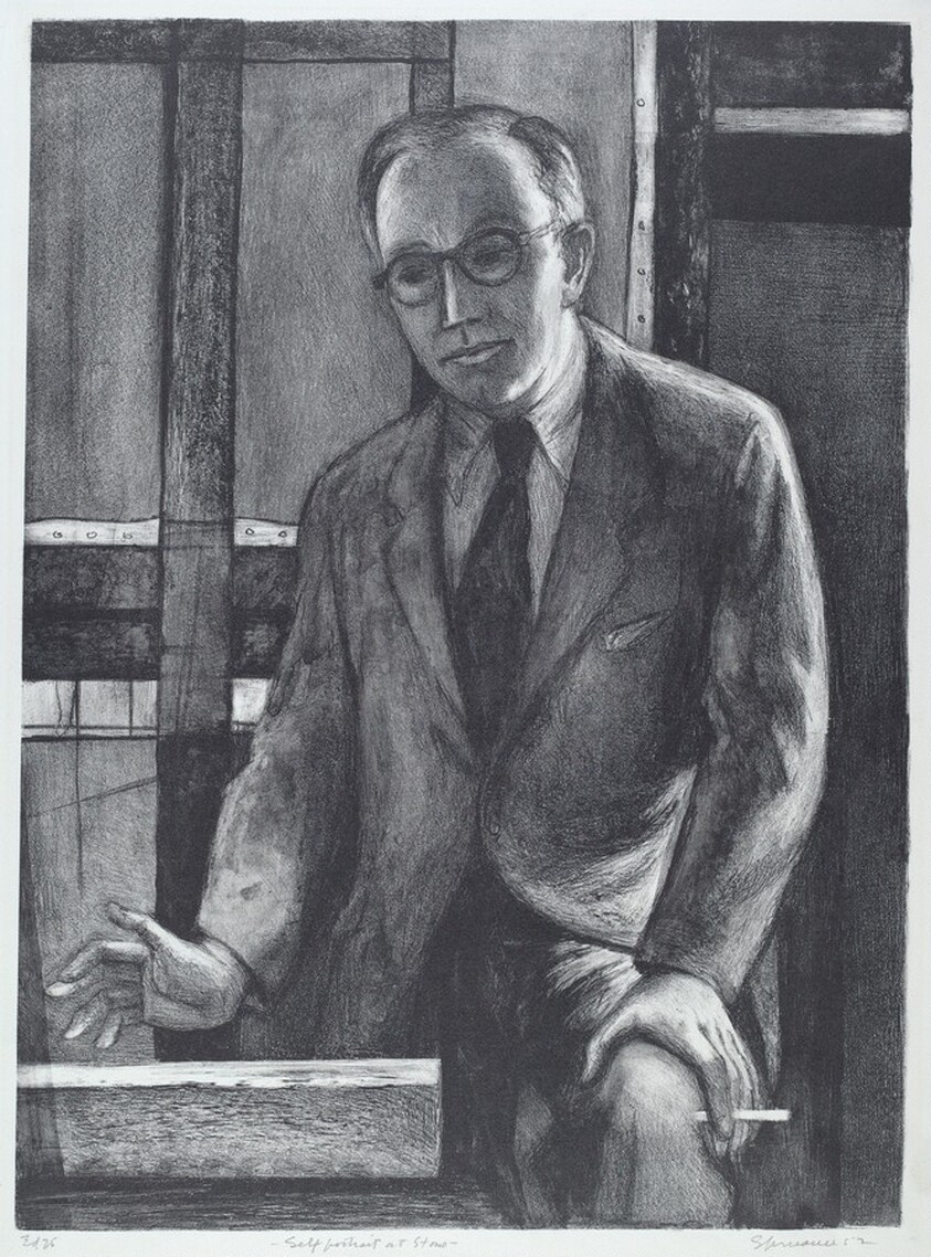 Self-Portrait at the Stone