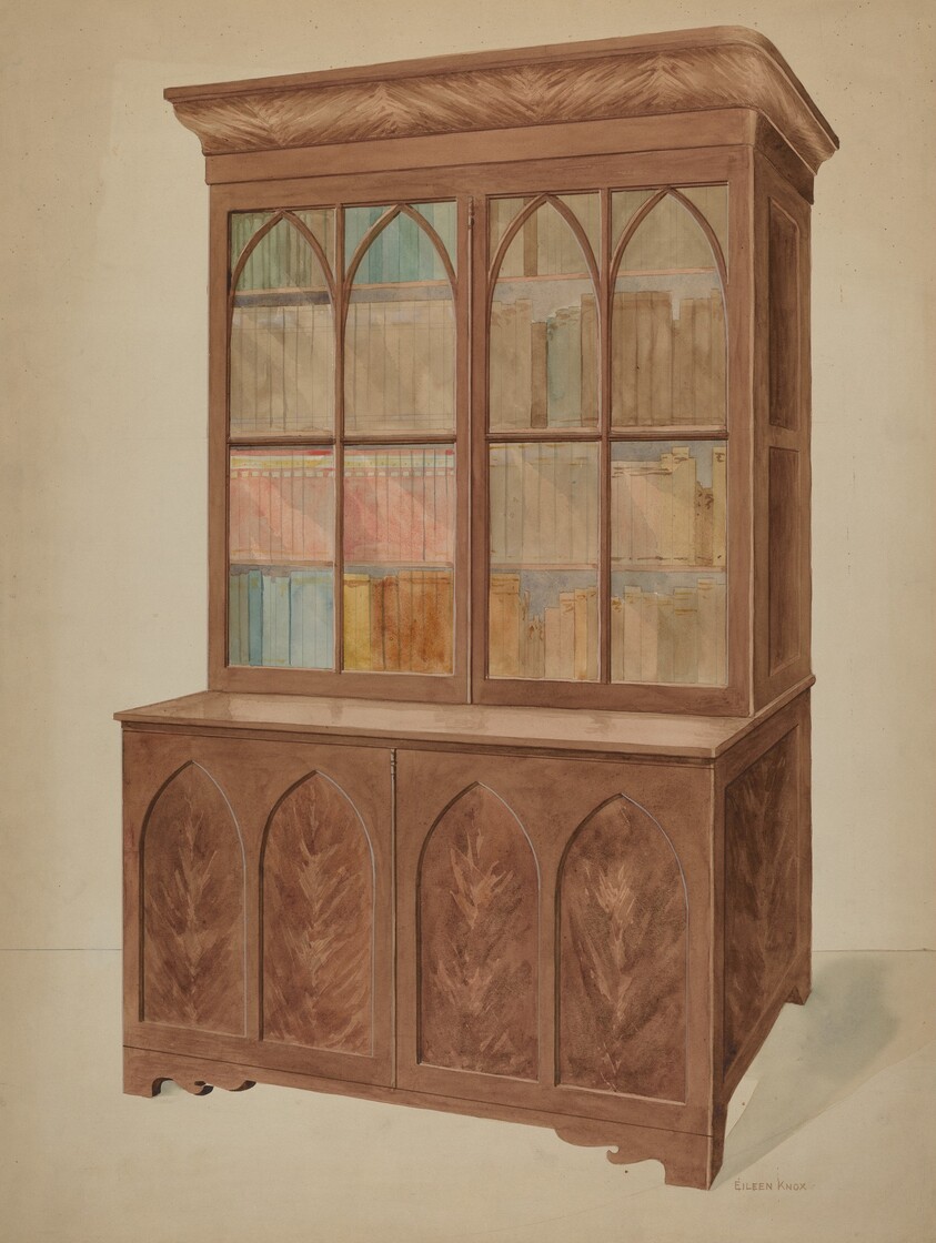 Bookcase - Gothic Type