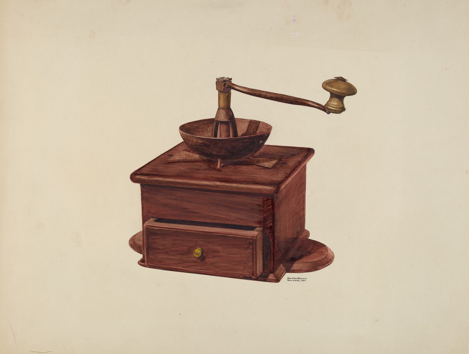 Coffee Grinder, Dayton Brown, 1937