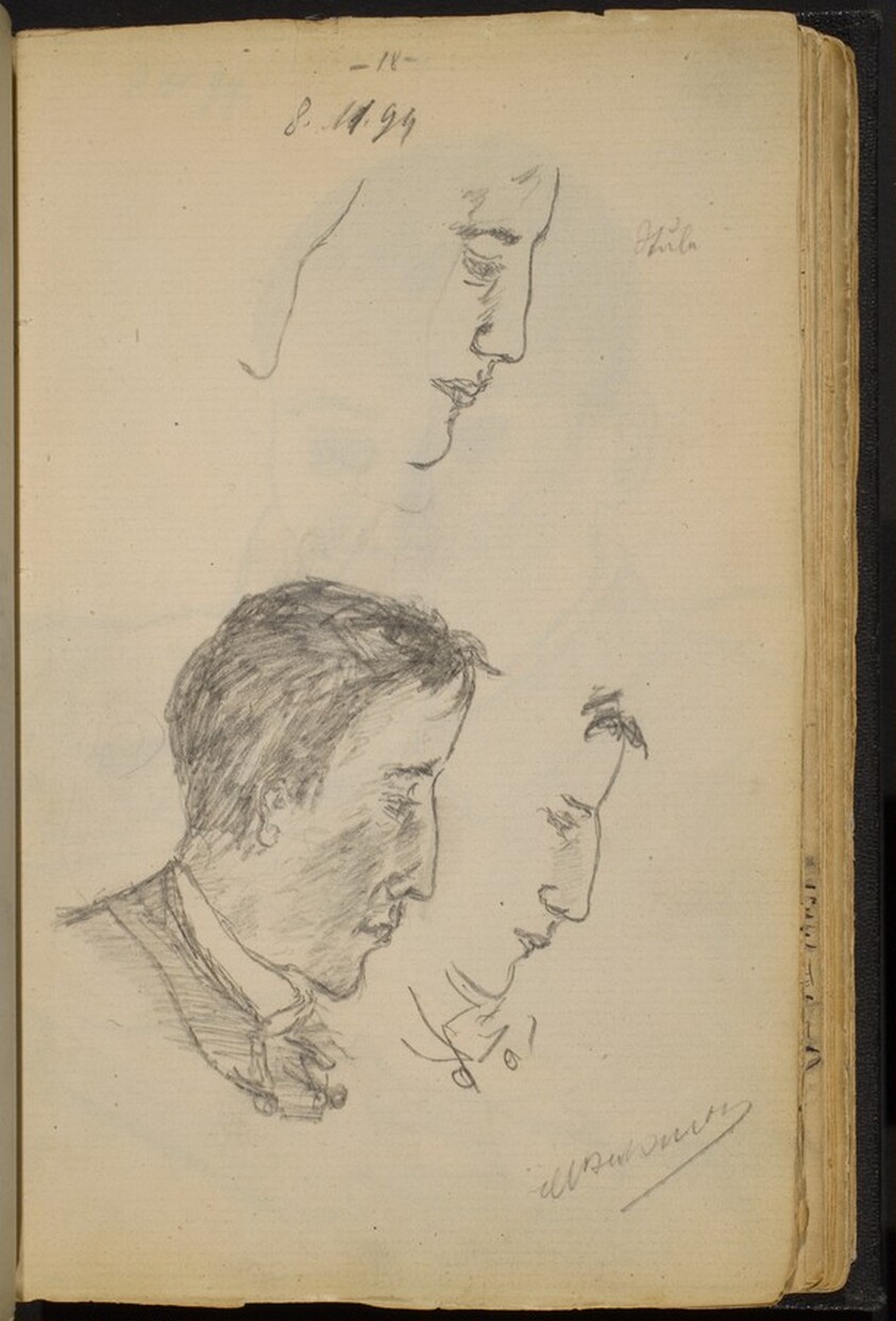 Studies of a Man's Profile