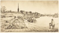 Rouen, Sir Muirhead Bone, 1920/1921