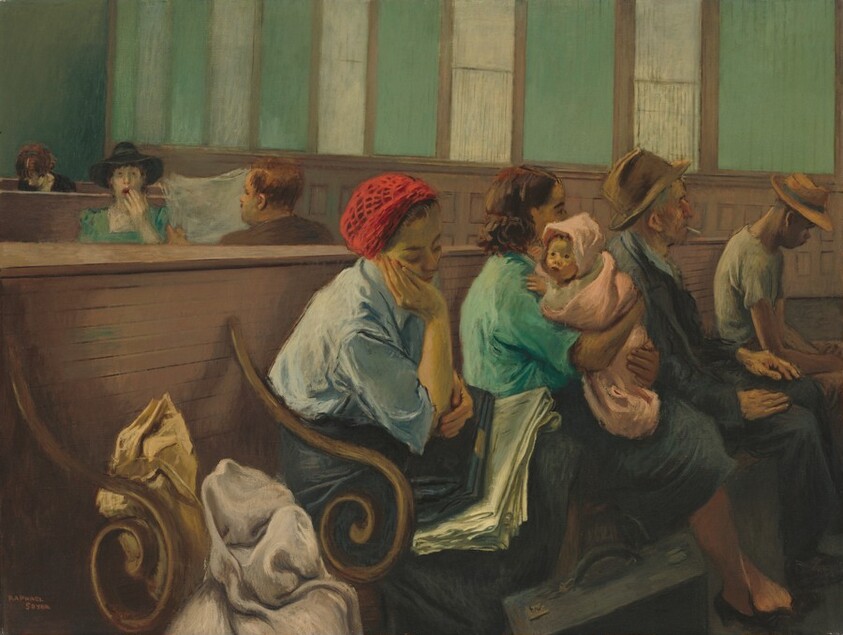 A Railroad Station Waiting Room