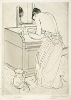 Woman Bathing, Mary Cassatt, 1890-1891