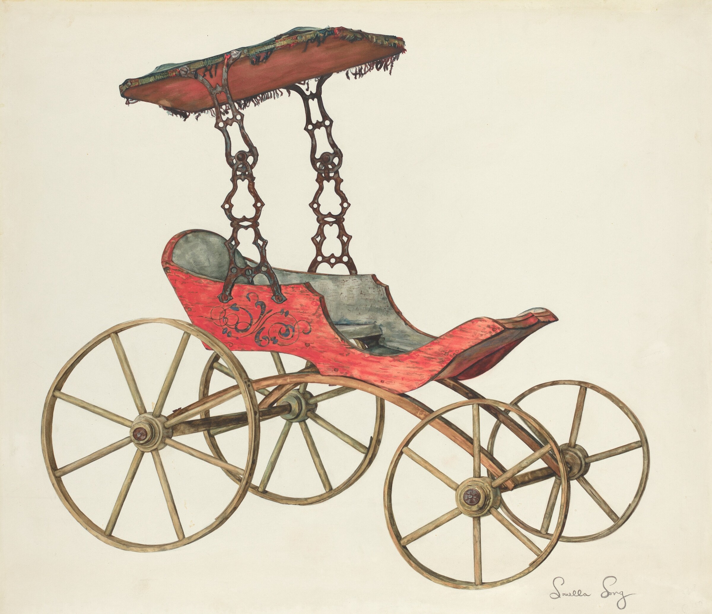 Doll Carriage, Louella Long, 1935/1942