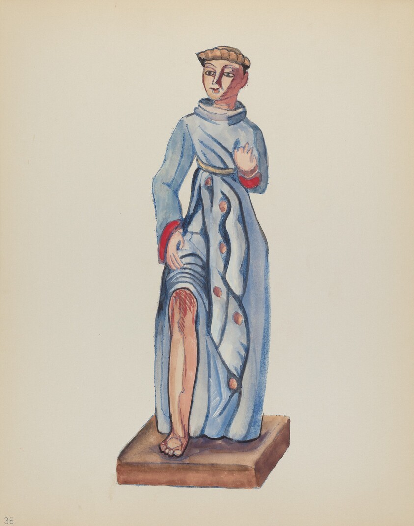 Plate 36: Saint Roch: From Portfolio "Spanish Colonial Designs of New Mexico"