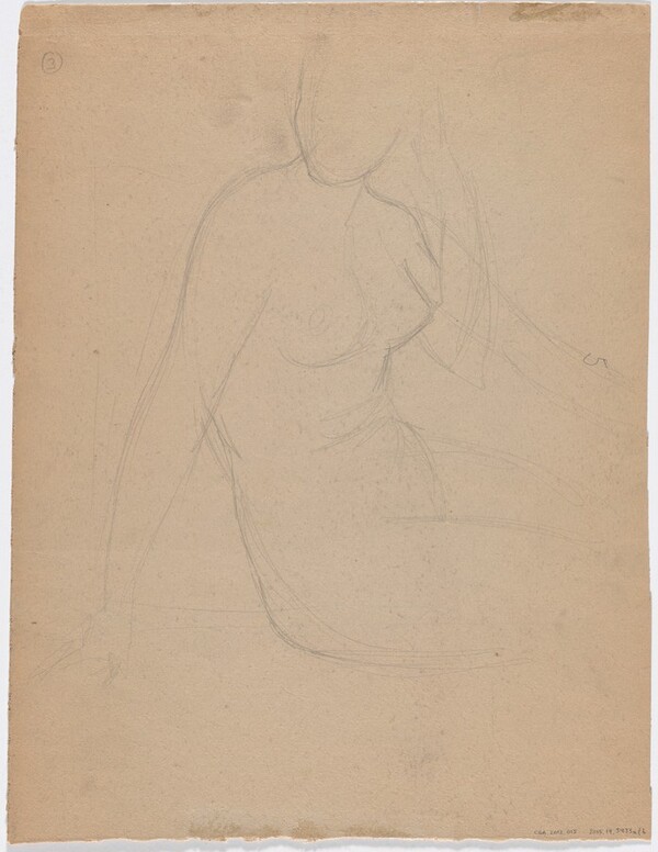 Study of a Seated Nude