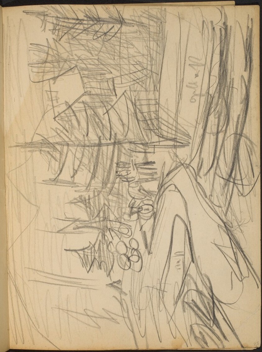 Bauern im Feld (Path in the Bavarian Mountains) [p. 25]