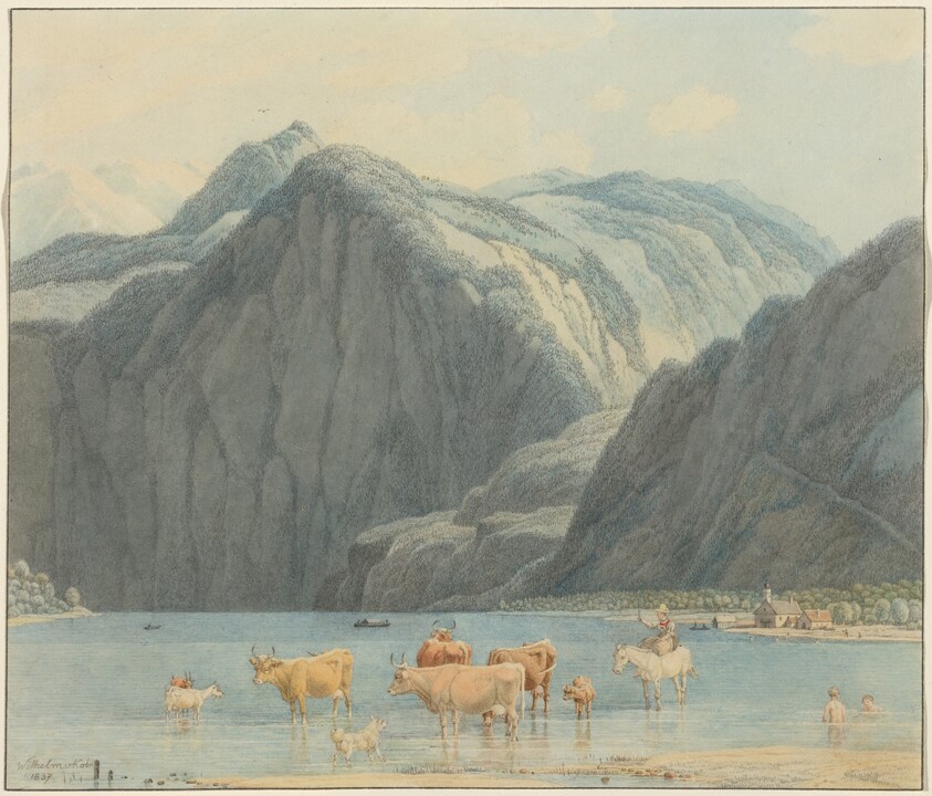 Königsee with the Cliffs of St. Bartholomëe