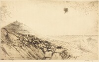 The First Sight of Jerusalem - Nebi Samwil, No.2, James McBey, 1920