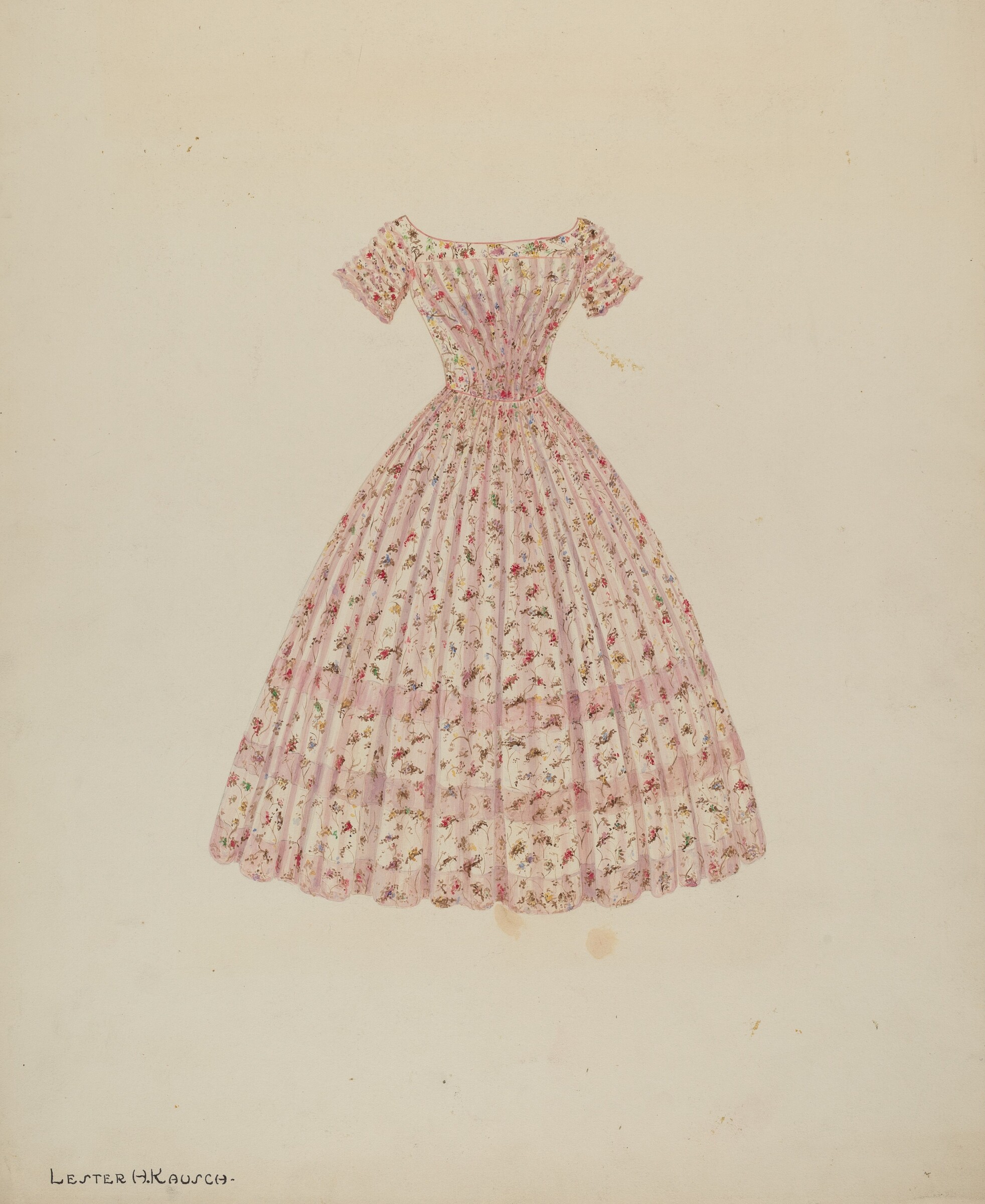 Dress, Lester Kausch, c. 1940