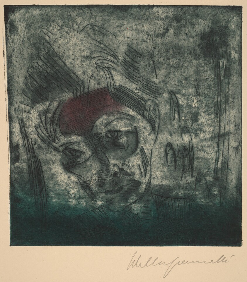 Bust of a Weary Man, Self-portrait (Ermüdender Kopf, Selbstporträt)