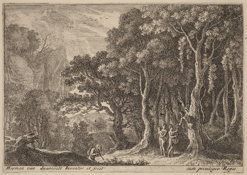 A Satyr Gathering Fruit