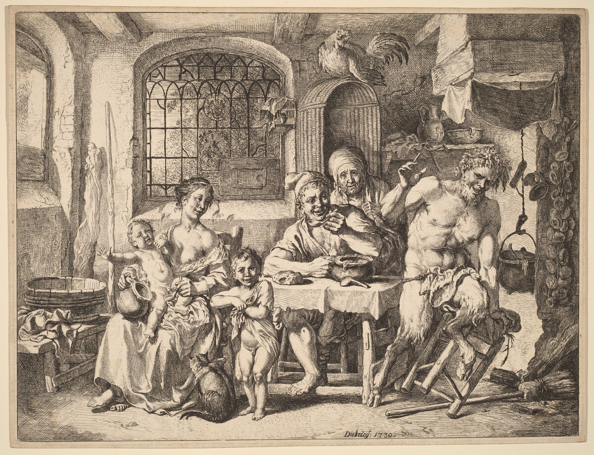 A Satyr Visiting a Peasant Family
