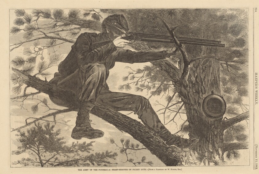 The Army of the Potomac - A Sharp-Shooter on Picket Duty