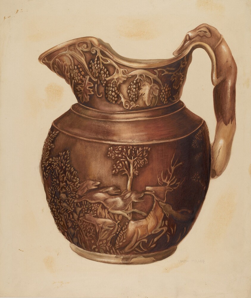 Pitcher w/ Hound Handle