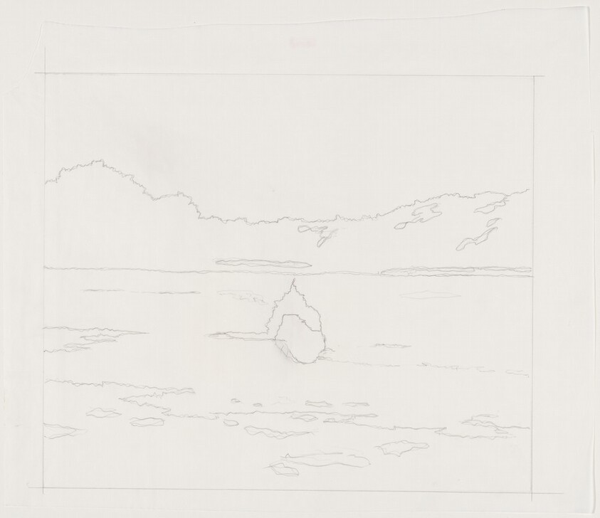 Sky and Mirror [preparatory drawing]