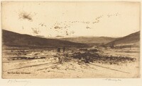 Upper Clyde Valley, David Young Cameron, 1889