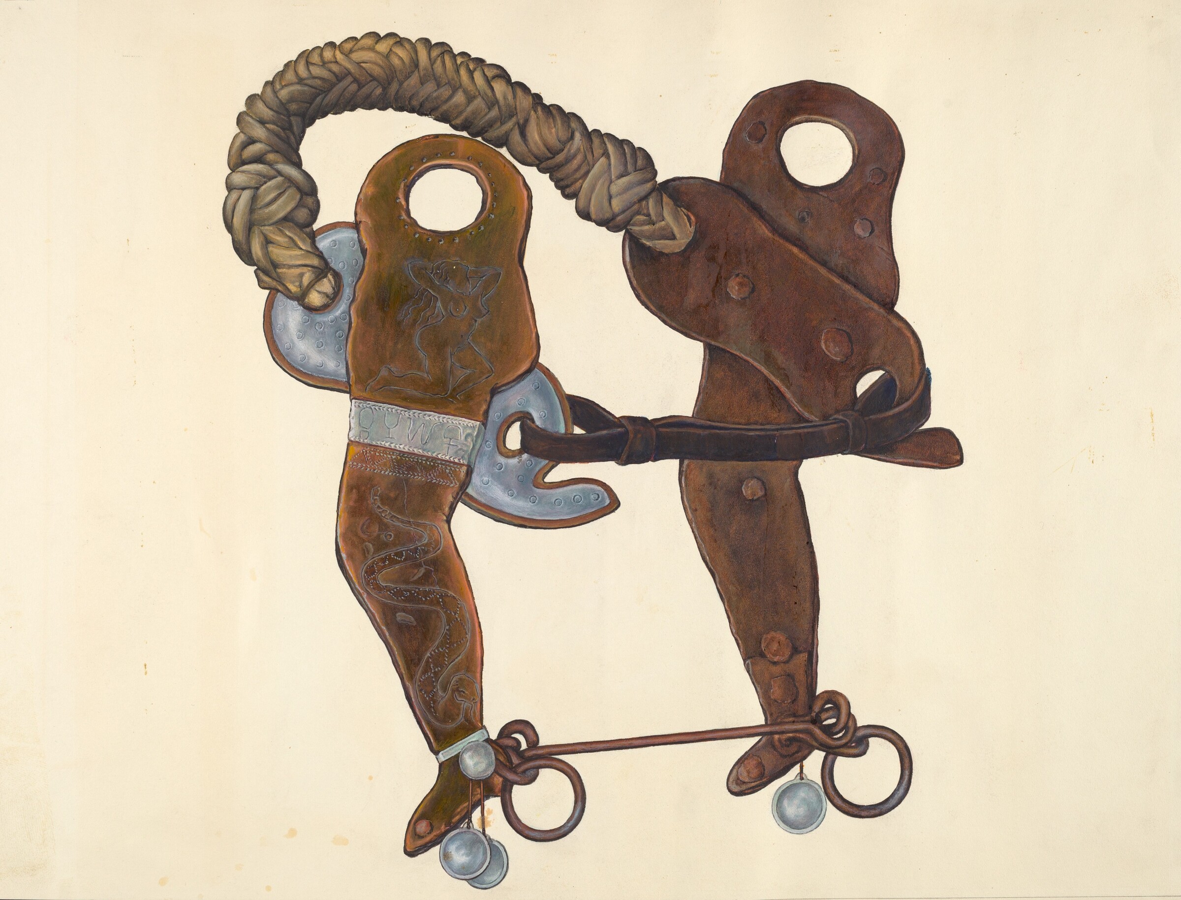 Cowboy's Hackamore Bit, Cecil Smith, 1935/1942