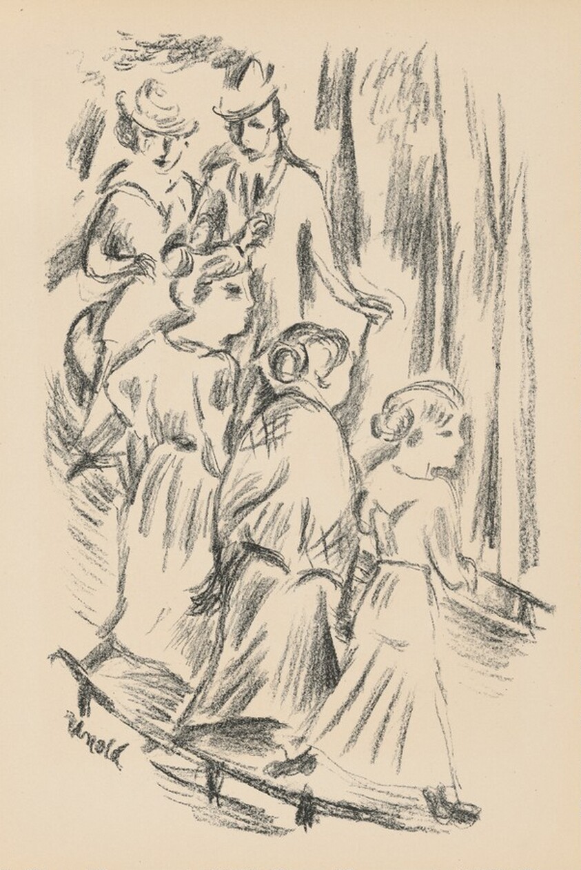 Die Straße (The Street) from Deutsche Graphiker der Gegenwart (German Printmakers of Our Time)