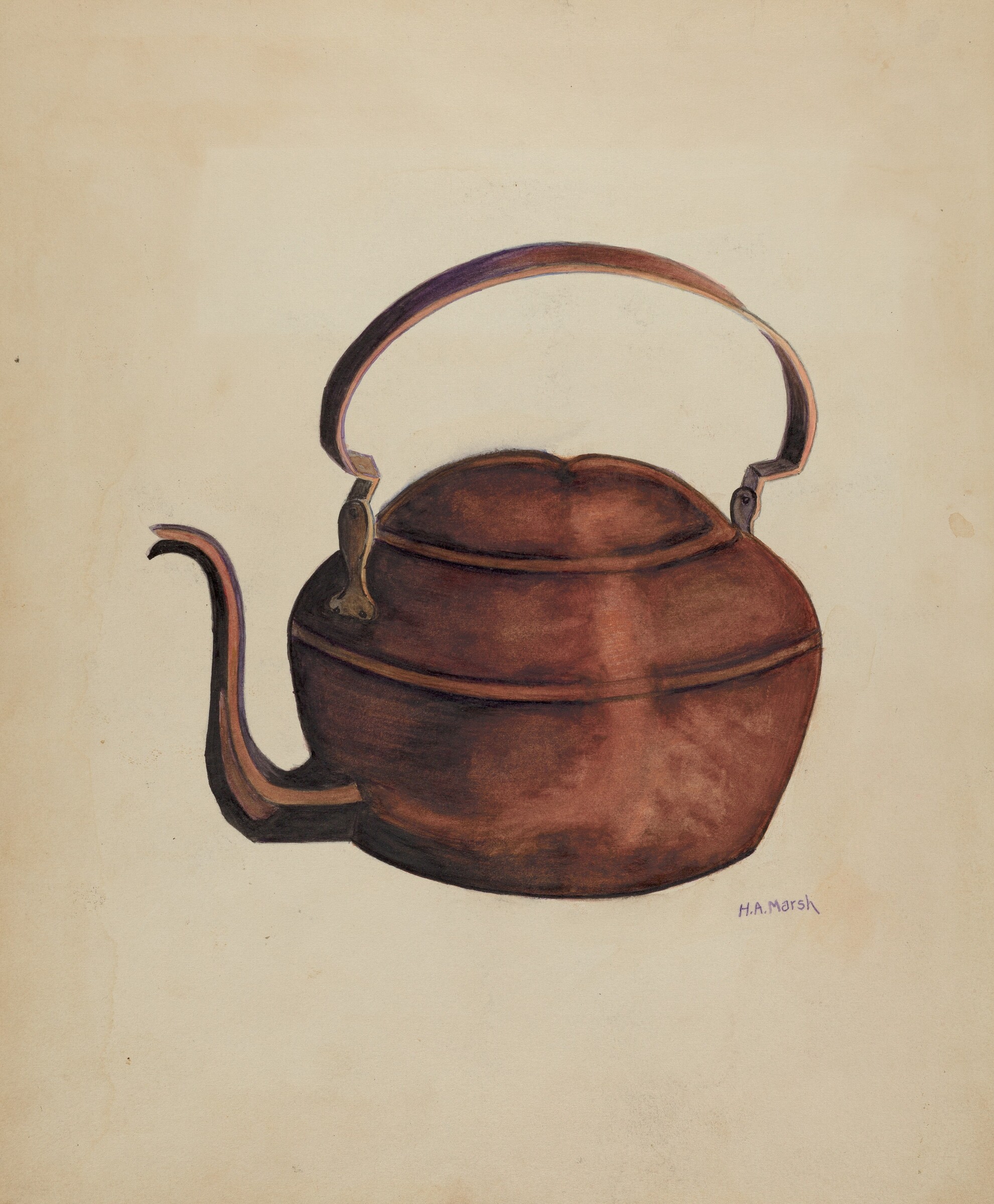 Tea Kettle, Herbert Marsh, 1935/1942
