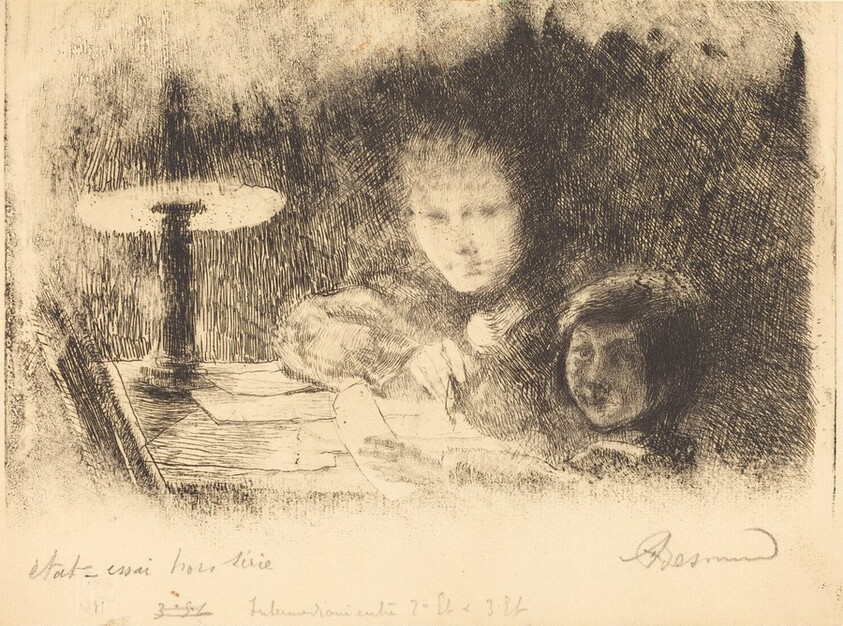 By the Lamp (Sous la Lampe)