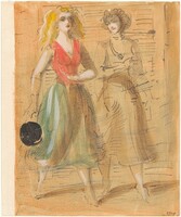 Two Women, Reginald Marsh, c. 1940s