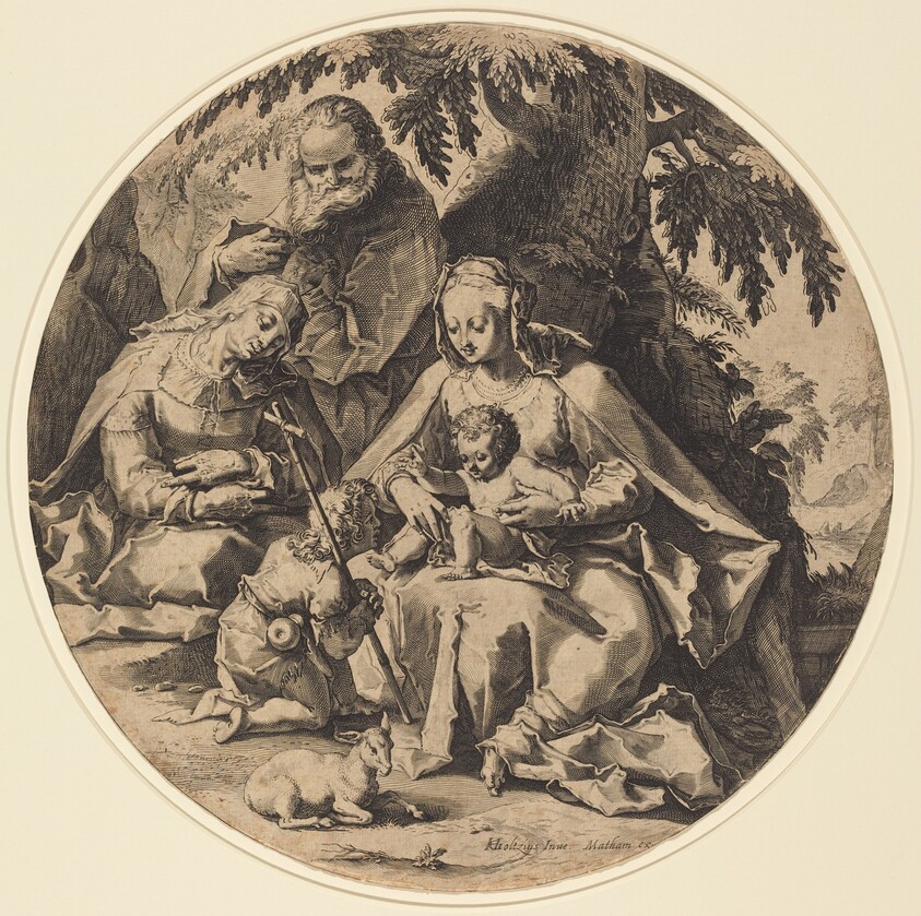 The Holy Family with Saint Elizabeth and Saint John the Baptist