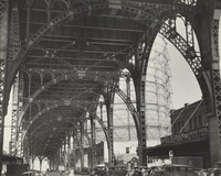 Under Riverside Drive Viaduct, at 125th Street and 12th Avenue, Manhattan, Berenice Abbott, 1937