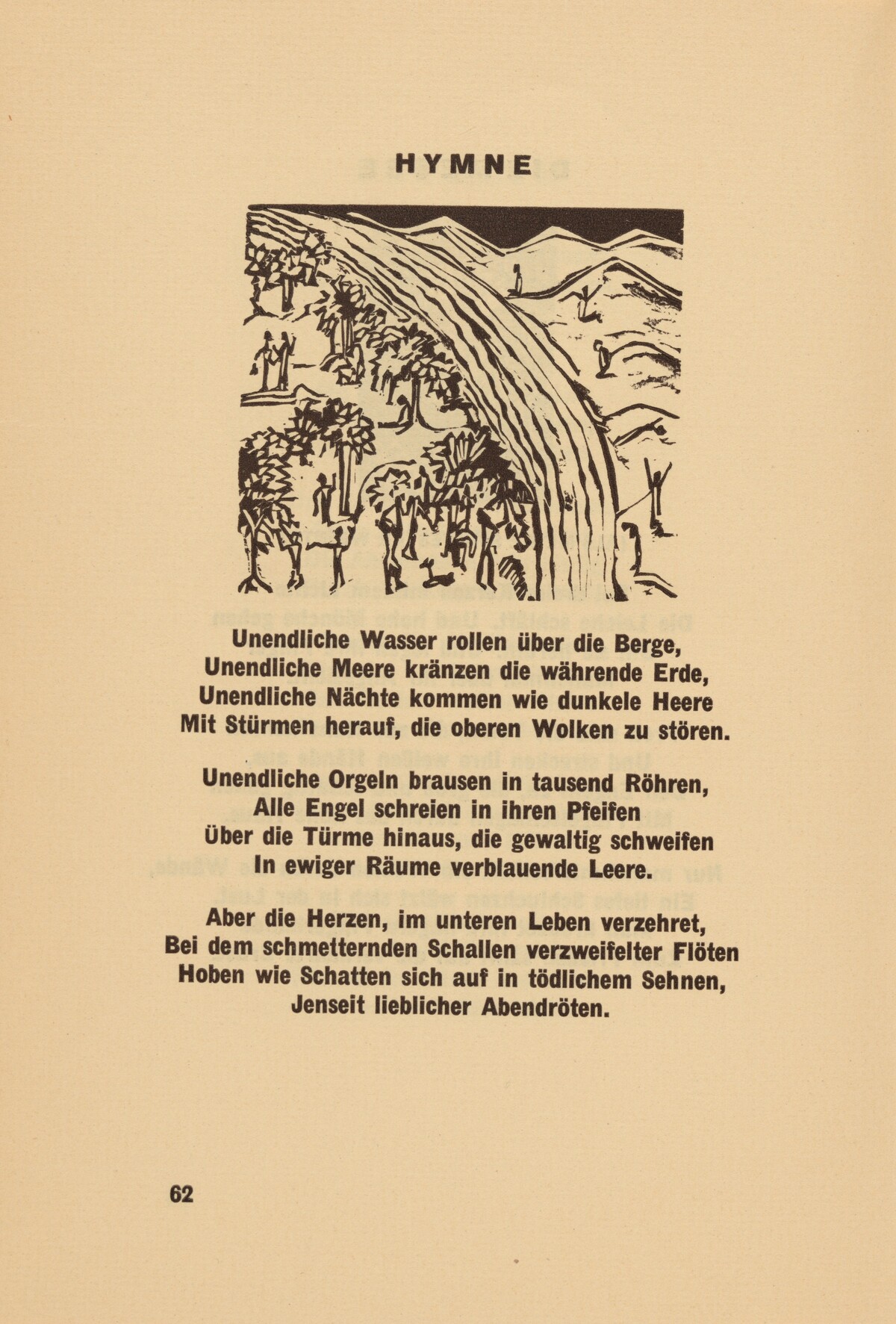 Hymne (Hymn) (headpiece, page 62) from Georg Heym: Umbra Vitae (Georg Heym: The Shadow of Life)