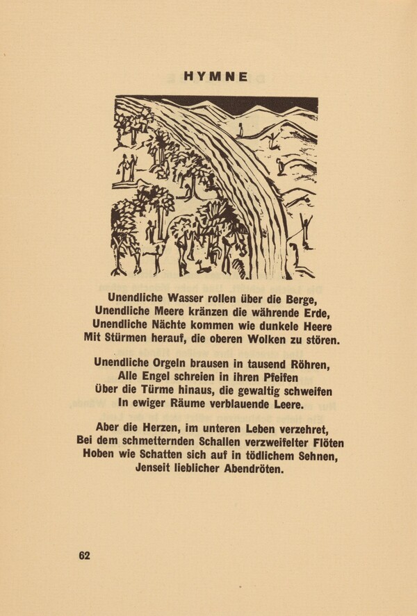 Hymne (Hymn) (headpiece, page 62) from Georg Heym: Umbra Vitae (Georg Heym: The Shadow of Life)