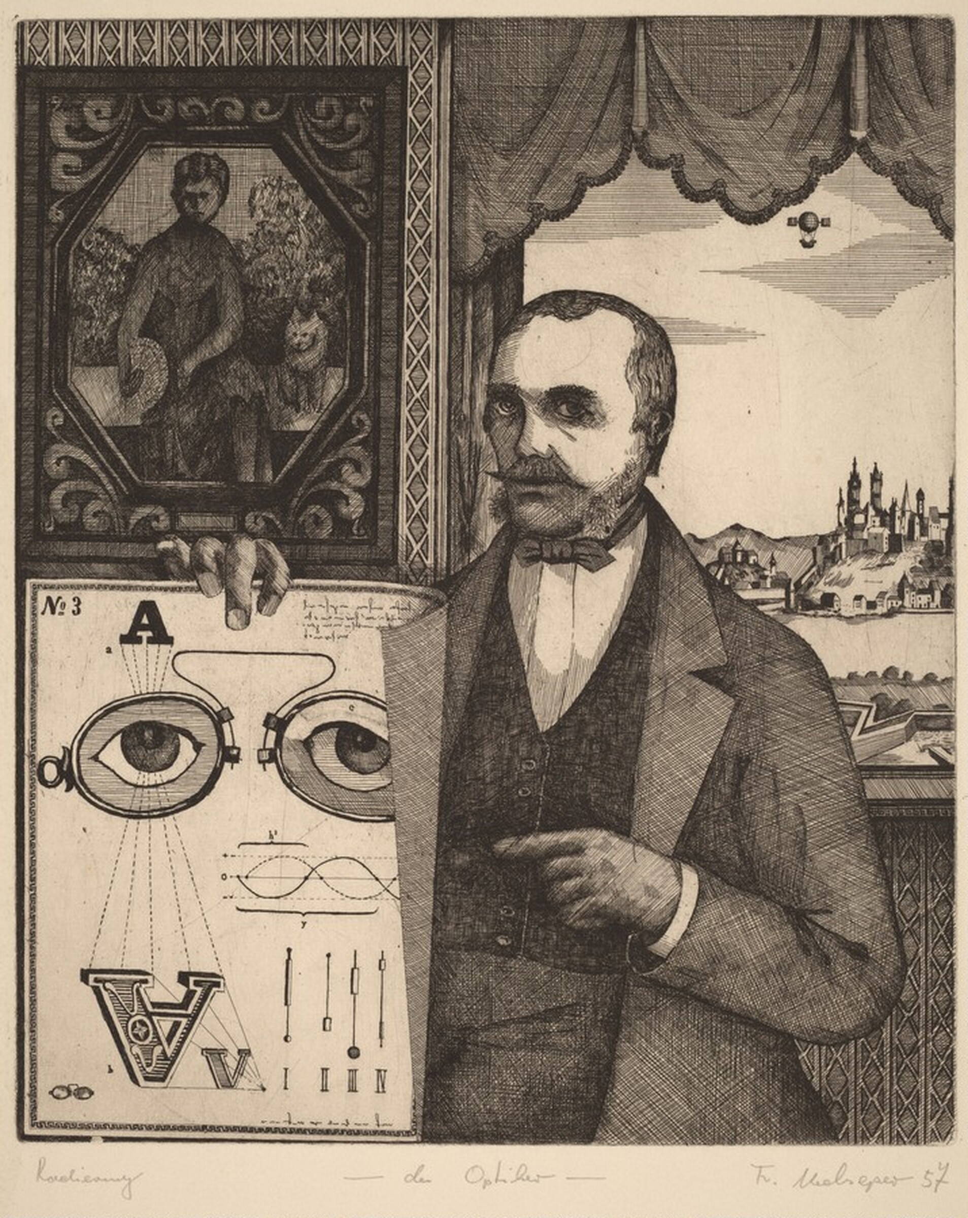 Der Optiker, Friedrich Meckseper, 1957