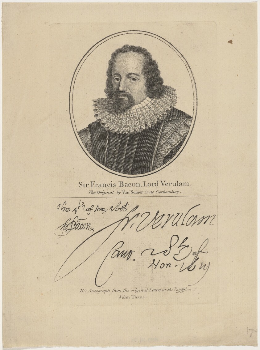 Sir Francis Bacon, Lord Verulam