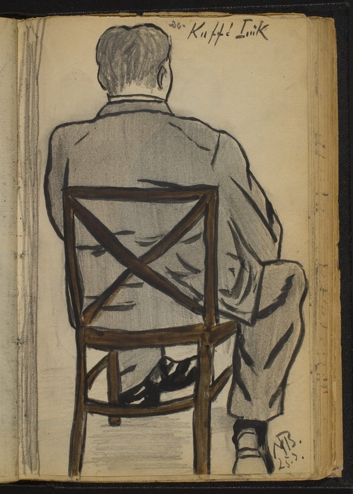 Seated Man seen from Behind, Max Beckmann, 1900