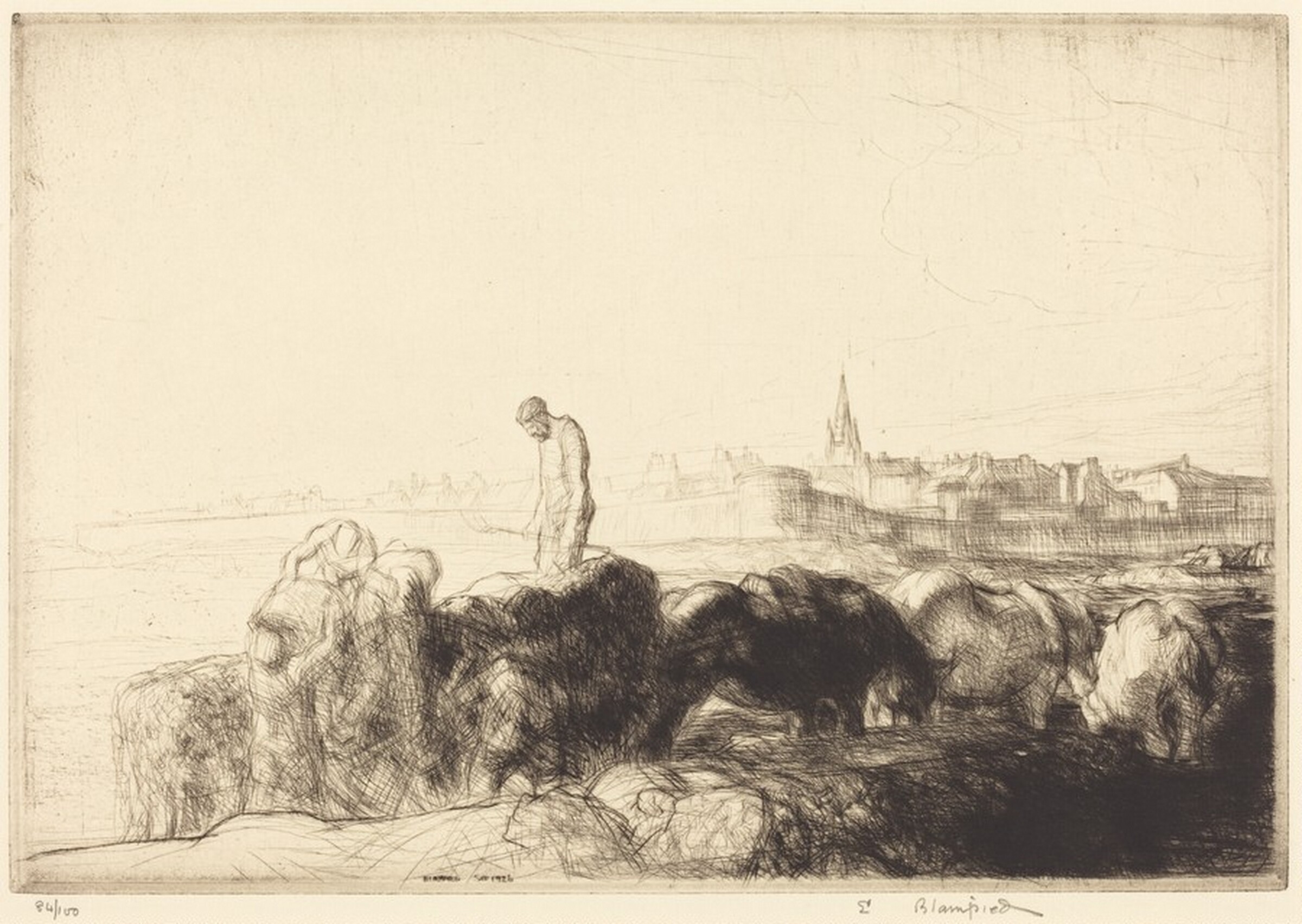 Loading Vraic, Edmund Blampied, 1926