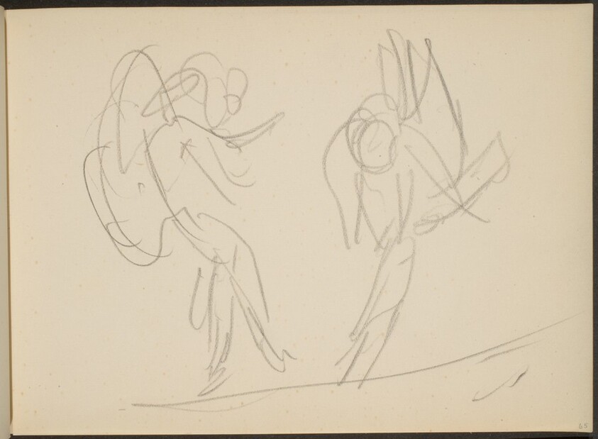 Skizze von Tanzenden (Sketch of Two Dancers) [p. 65]