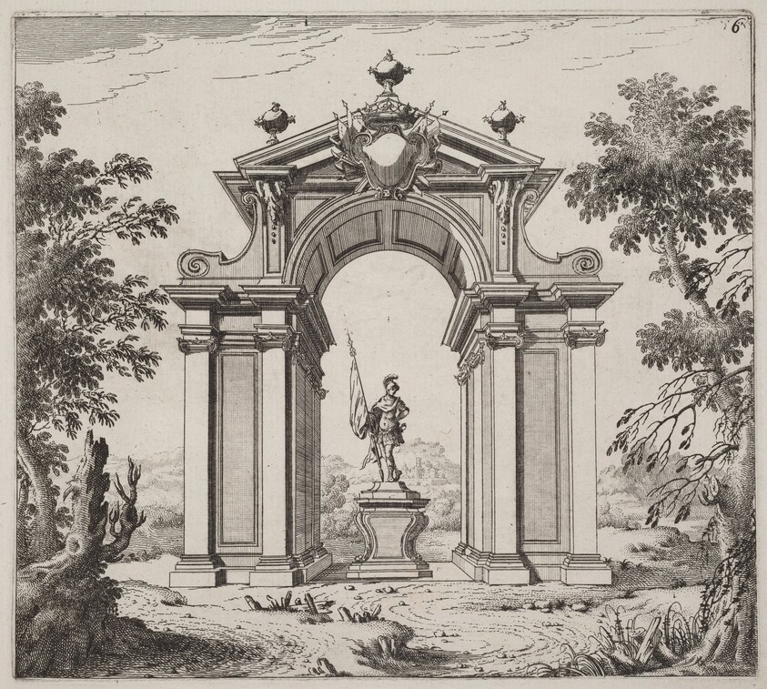 Triumphal Arch in a Landscape
