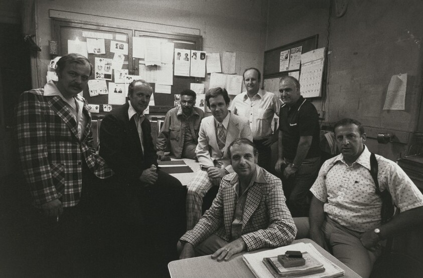 The 9th Precinct Investigation Unit with Lieutenant Edward Manet. This is the police station used in the TV show "Kojak," New York City