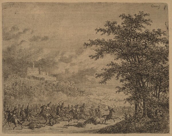 The Affair near Konigstein  (L'Affaire pres de Koenigstein) [recto]