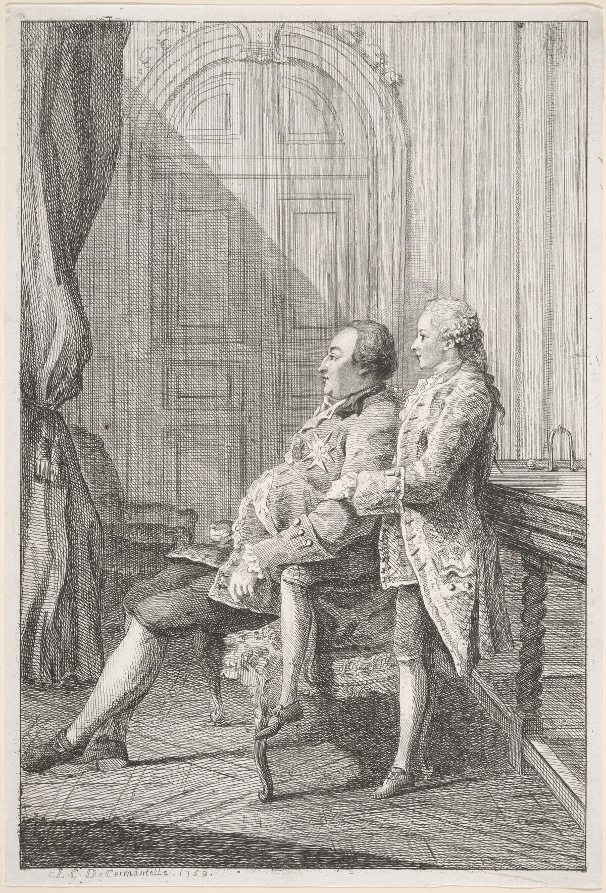 Louis-Philippe, Duc d'Orléans, and His Son, Louis-Phillipe Joseph, Duc de Chartres