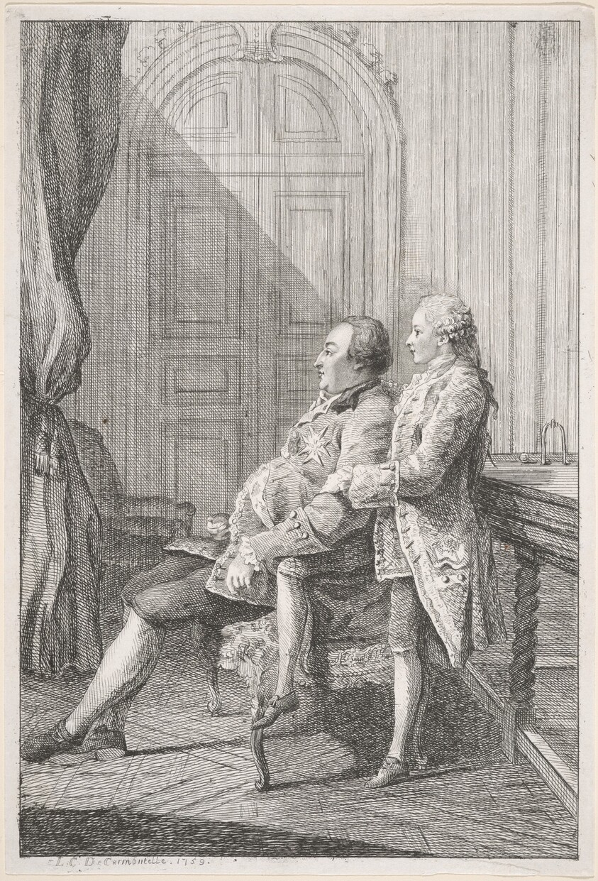 Louis-Philippe, Duc d'Orléans, and His Son, Louis-Phillipe Joseph, Duc de Chartres