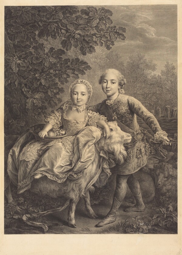 The Comte d'Artois and His Sister Mademoiselle Clotilde
