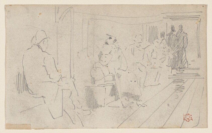 Preliminary Sketch for " The Passage" (La Traversee)