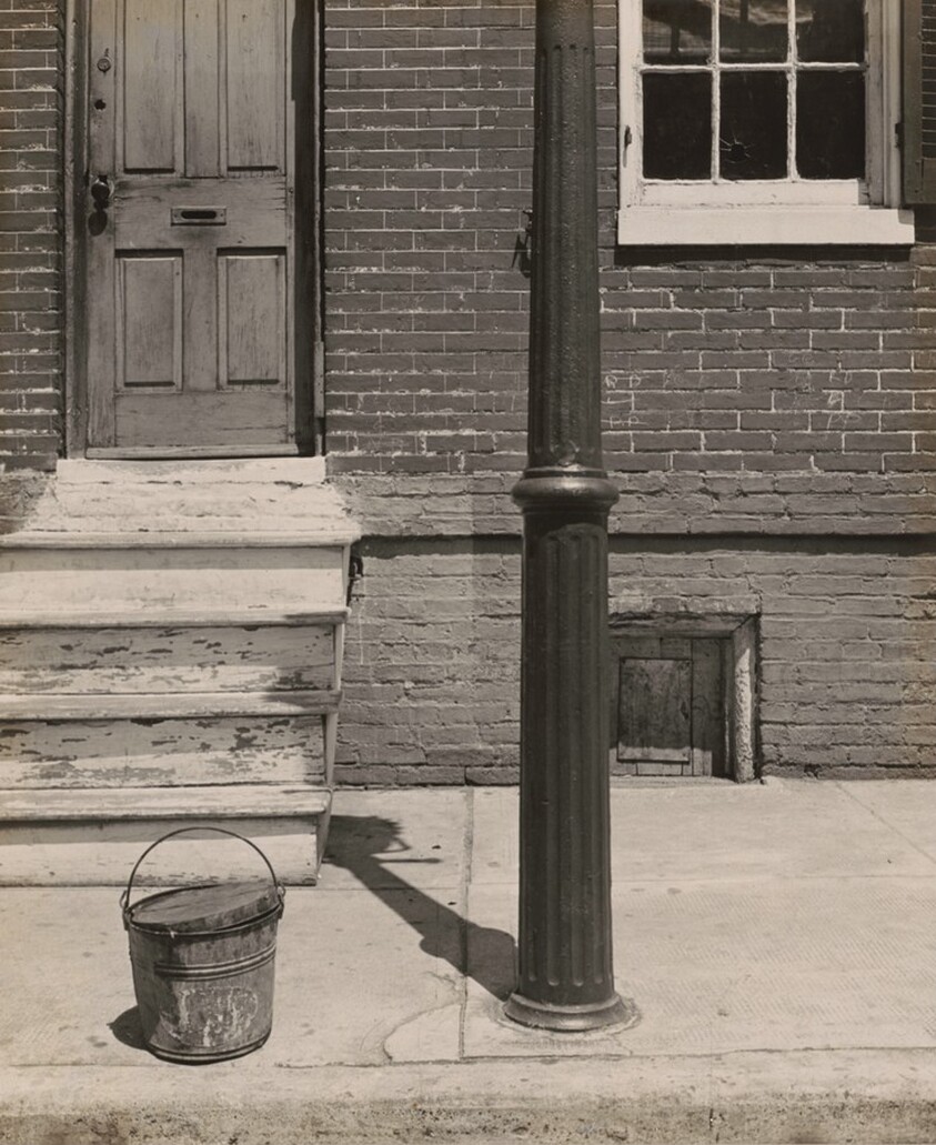 Row House with White Steps, Baltimore, Maryland