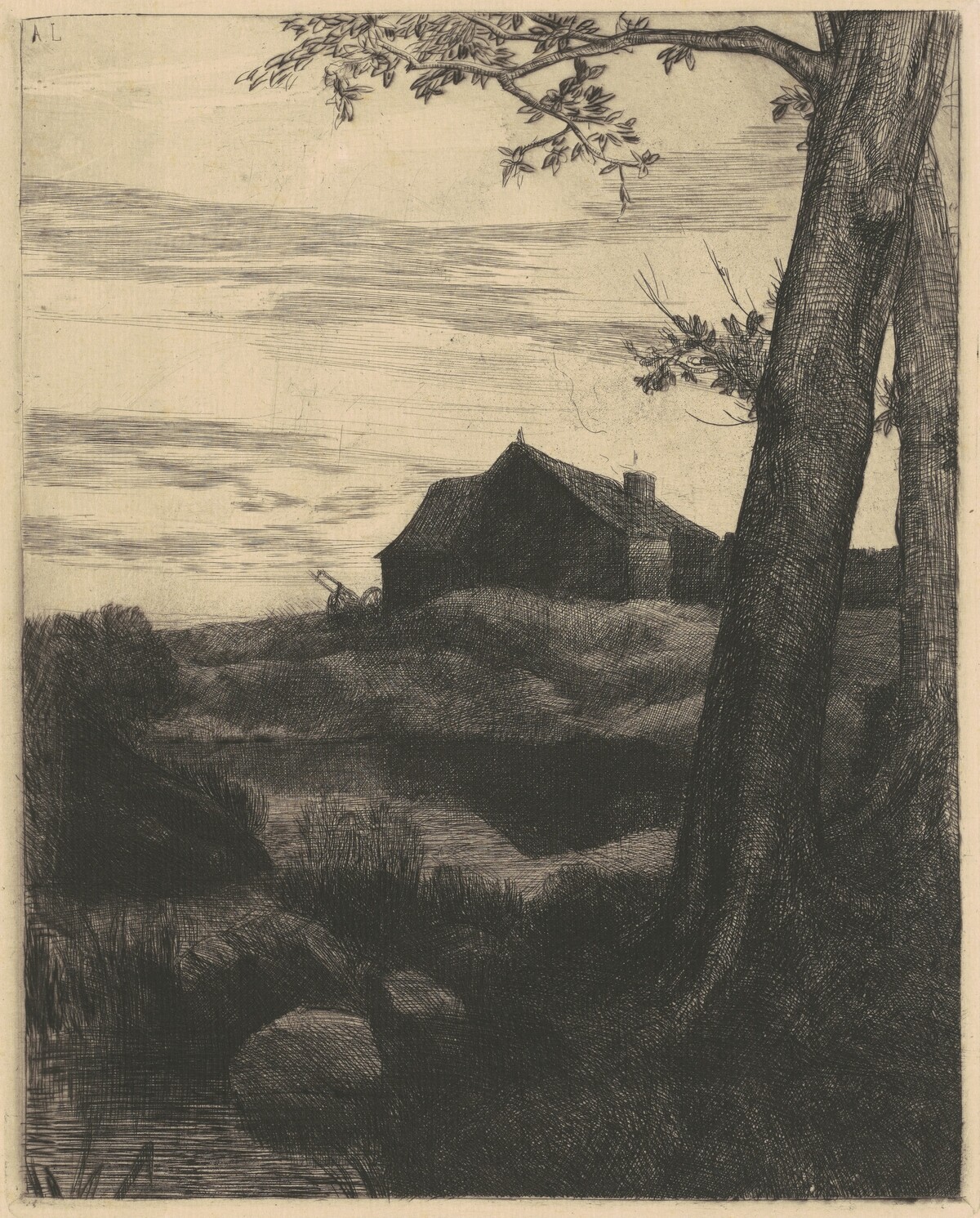 Farm with a Large Tree (La Ferme au Grand Arbre)