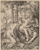 The Pilgrims, Lucas van Leyden, in or before 1508