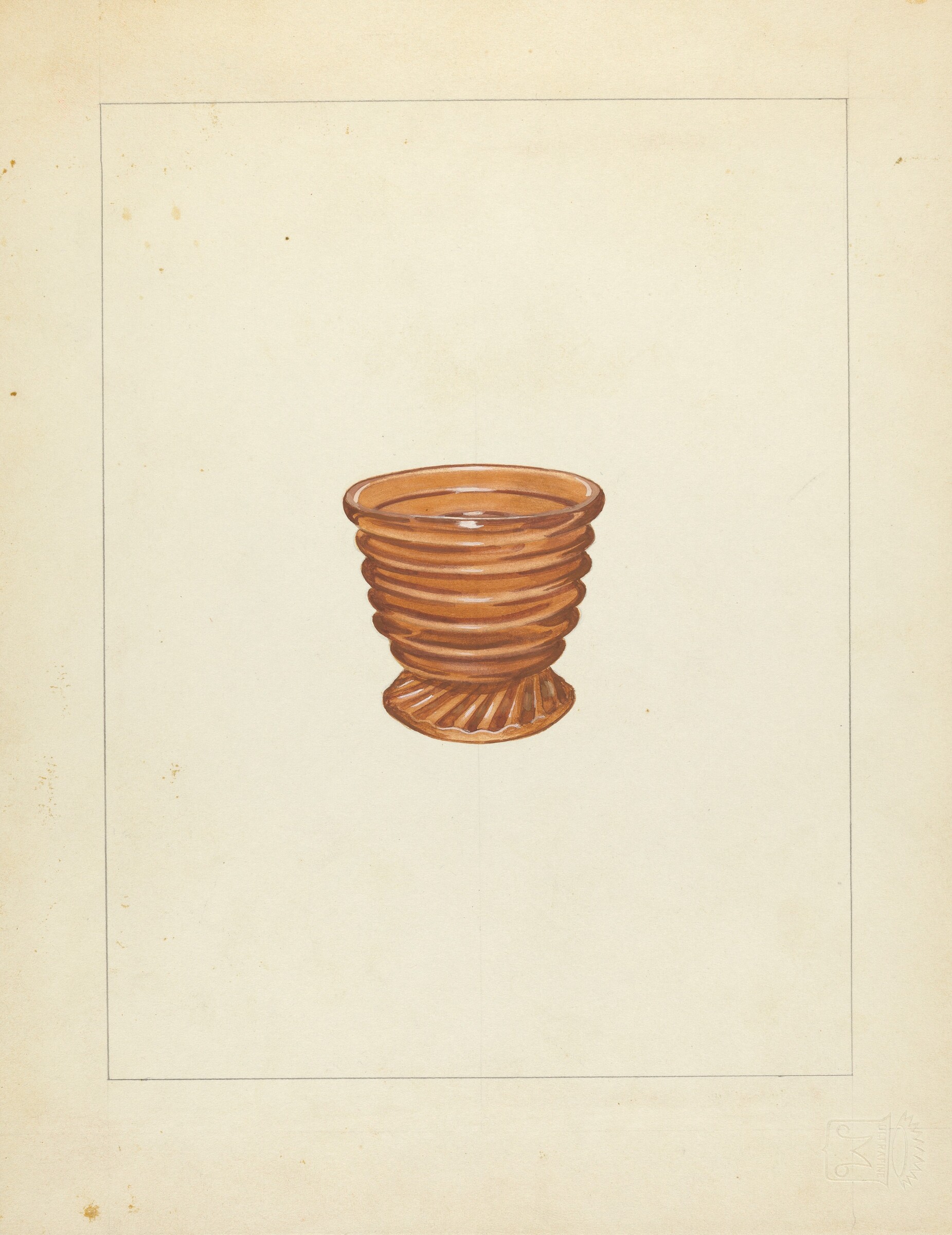 Blown Glass - Salt Cellar, John Fisk, c. 1937