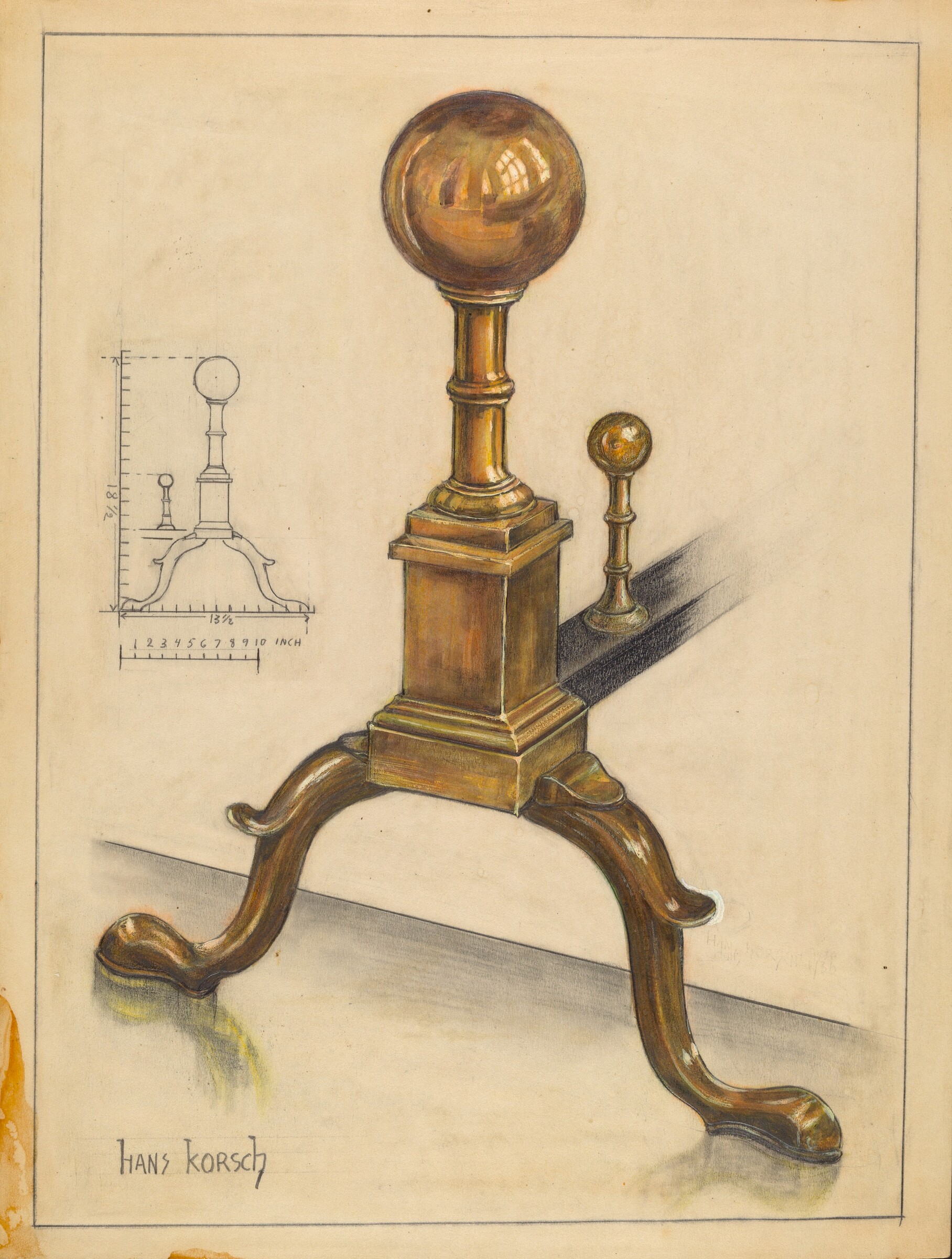Andiron, Hans Korsch, 1935/1942