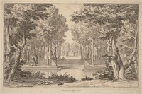 The Two Statues, Abraham Genoels II after Adam Frans van der Meulen