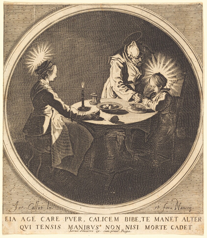 The Holy Family at Table