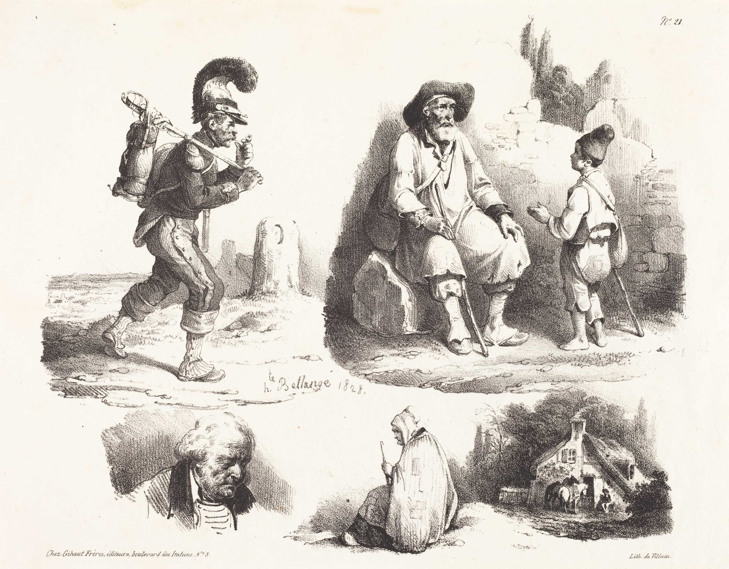 Five Vignettes, Hippolyte Bellangé